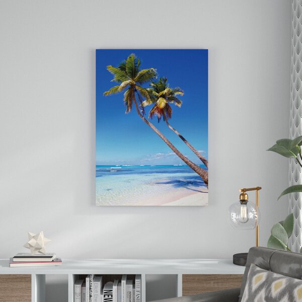 House Of Hampton Leinwandbild Palmen Am Strand Fotodruck Wayfair De